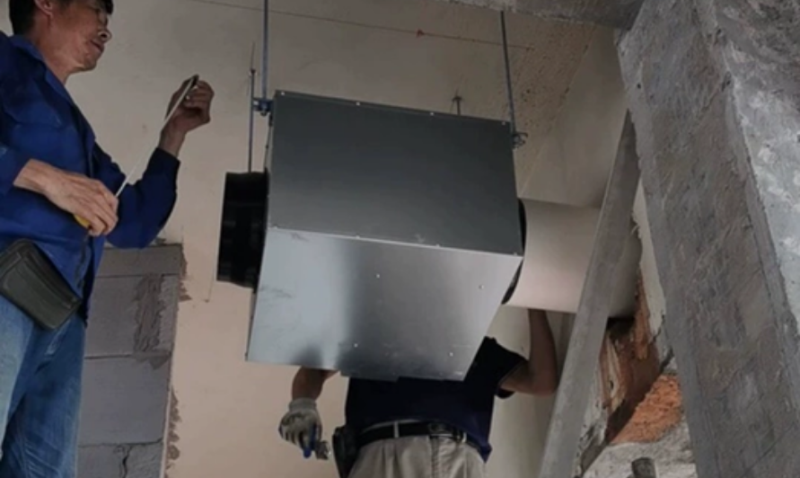 悦澜健身游泳池区域排风案例